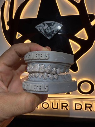 8 Upper 8 Lower Custom Diamond Grills 1