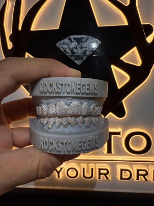 8 Upper 8 Lower Custom Diamond Grills 2