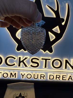 Arsenal Diamond Pendant , Hip Hop Stunning Diamond Pendant 1