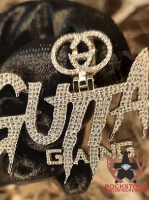 Gutta Gang Hiphop Moissanite Diamond Pendant  0
