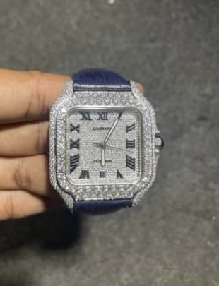 Premium Swiss Made Stainless Steel Leather Belt Watch , Silicon Belt Watch 1